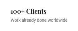 100+ Clients